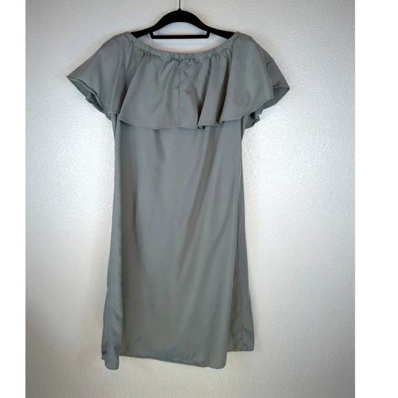 Soft Surroundings Green Ruffle top dress Size Medium - Picture 2 of 8